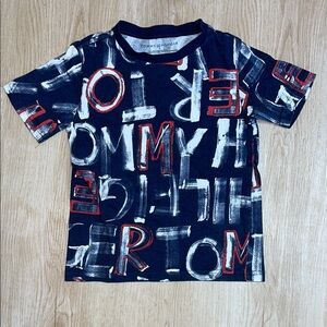 Tommy Hilfiger Brand Name Print Logo Tee 100% Cotton unisex